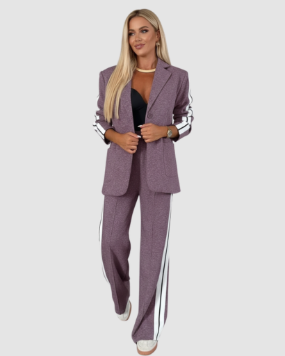 Ensemble Femme – Blazer & Pantalon Style Athleisure Chic