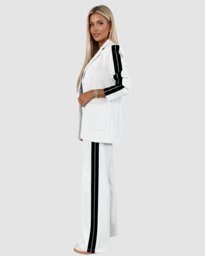 Ensemble Femme – Blazer & Pantalon Style Athleisure Chic