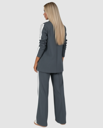 Ensemble Femme – Blazer & Pantalon Style Athleisure Chic