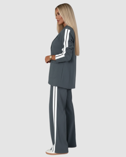 Ensemble Femme – Blazer & Pantalon Style Athleisure Chic
