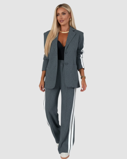 Ensemble Femme – Blazer & Pantalon Style Athleisure Chic