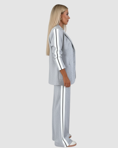 Ensemble Femme – Blazer & Pantalon Style Athleisure Chic
