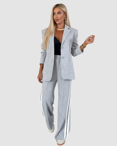 Ensemble Femme – Blazer & Pantalon Style Athleisure Chic