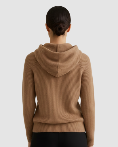 Hoodie en Maille Mélange Cachemire – Confort Doux & Luxe Décontracté