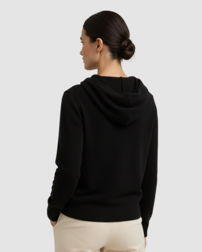 Hoodie en Maille Mélange Cachemire – Confort Doux & Luxe Décontracté
