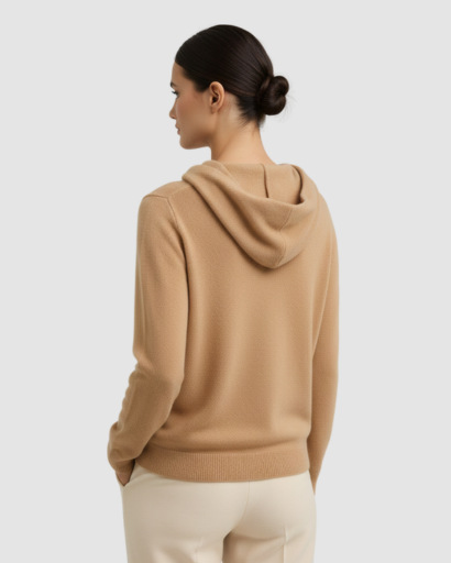 Hoodie en Maille Mélange Cachemire – Confort Doux & Luxe Décontracté