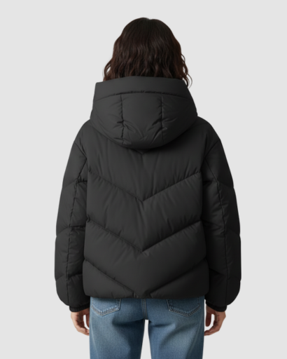 Doudoune Femme Hiver à Capuche – Coupe Oversize Croisée & Ultra Chaude