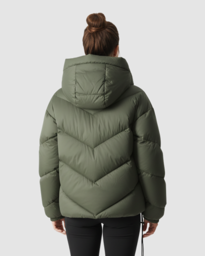 Doudoune Femme Hiver à Capuche – Coupe Oversize Croisée & Ultra Chaude
