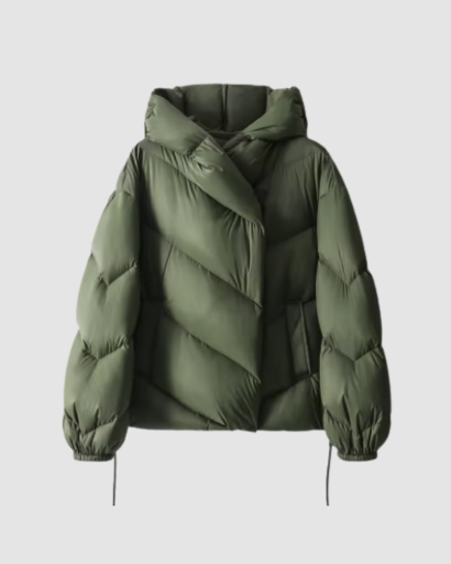 Doudoune Femme Hiver à Capuche – Coupe Oversize Croisée & Ultra Chaude