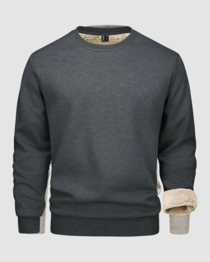 Sweatshirt Doublé en Polaire – Confort Thermique Maximal