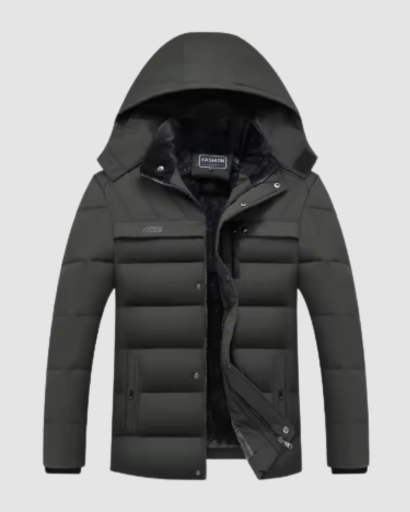 Doudoune à Capuche pour Homme – Matelassage Horizontal & Style Urbain
