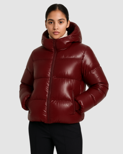 Doudoune Courte Femme à Capuche – Matelassée & Style Urbain