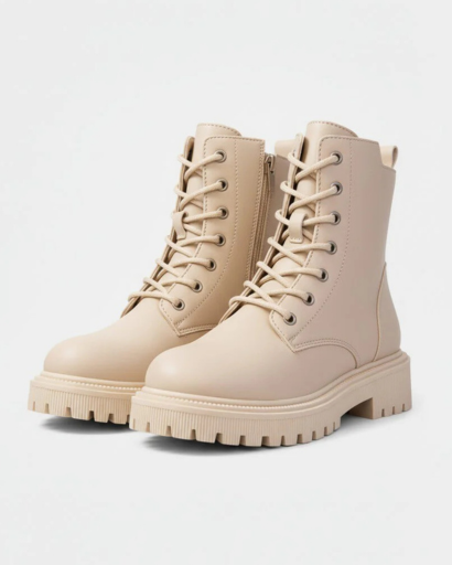 Bottines à Lacets pour Femme – Semelle Crantée & Style Chic