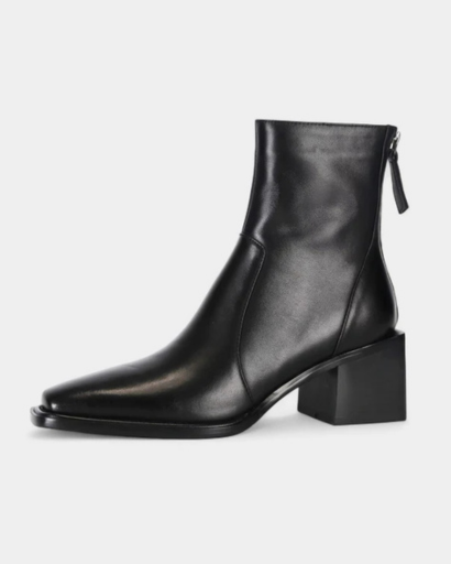 Bottines Femme à Talon Bloc – Silhouette Élégante & Bout Légèrement Carré