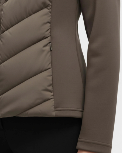 Veste matelassée femme à capuche – Doudoune légère cintrée