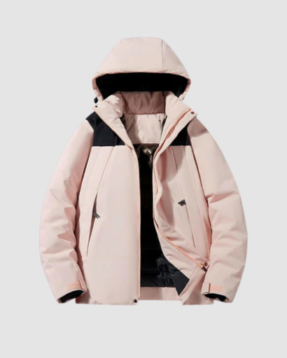 Veste d’Hiver Style Ski pour Homme – Capuche Intégrée & Matelassage Intérieur