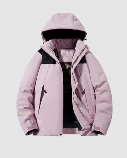 Veste d’Hiver Style Ski pour Homme – Capuche Intégrée & Matelassage Intérieur