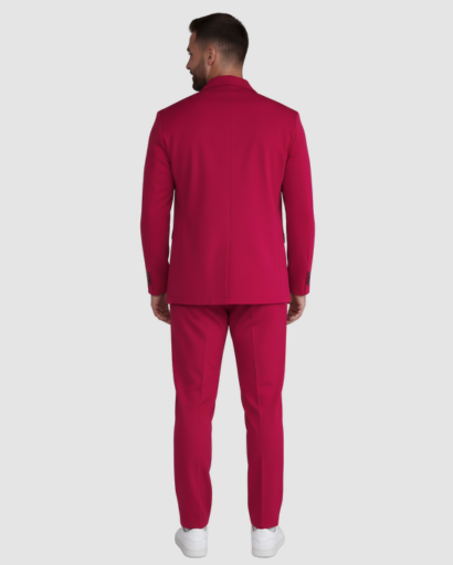 Costume Décontracté pour Homme – Ensemble Veste Croisée & Pantalon Ajusté