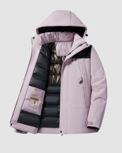 Veste d’Hiver Style Ski pour Homme – Capuche Intégrée & Matelassage Intérieur