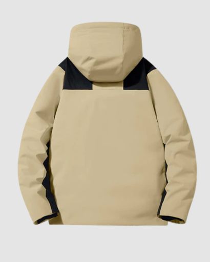 Veste d’Hiver Style Ski pour Homme – Capuche Intégrée & Matelassage Intérieur