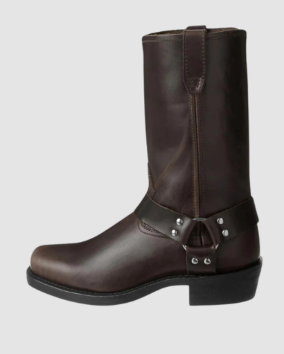 Bottes Motardes Femme – Style Western & Bride Décorative