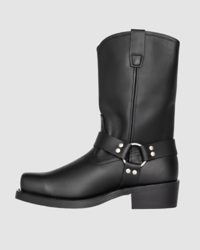 Bottes Motardes Femme – Style Western & Bride Décorative