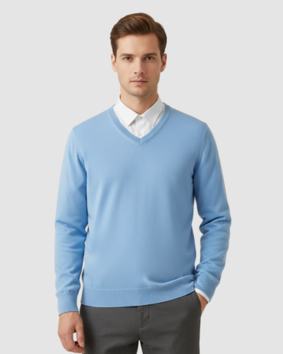 Pull Homme – Col V – Classique & Confortable