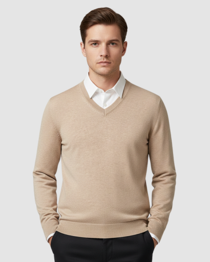 Pull Homme – Col V – Classique & Confortable