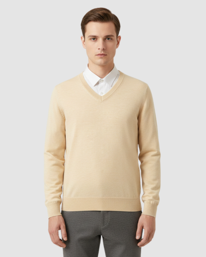 Pull Homme – Col V – Classique & Confortable