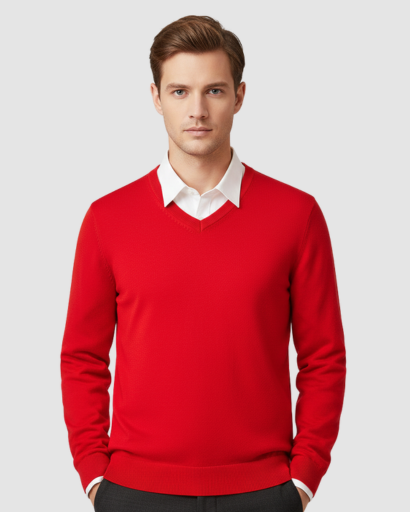 Pull Homme – Col V – Classique & Confortable