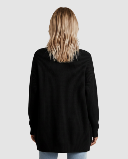 Cardigan femme en cachemire doux gilet boutonné coupe confortable pull luxe hiver