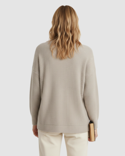 Cardigan femme en cachemire doux gilet boutonné coupe confortable pull luxe hiver