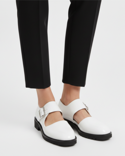 Chaussures Mary Jane à boucle et semelle crantée style Derby