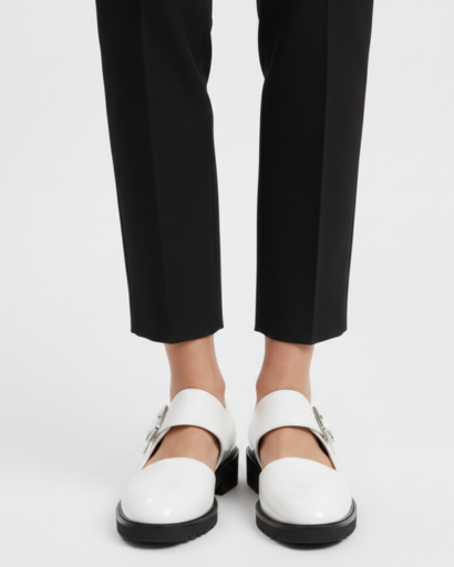 Chaussures Mary Jane à boucle et semelle crantée style Derby