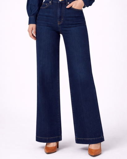 Ensemble Chemise Denim & Pantalon Assorti Femme – Style Casual Chic | Automne Printemps