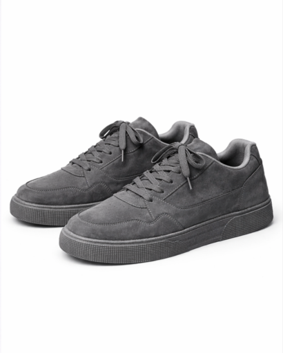Baskets Homme Style Urbain à Lacets avec Semelle Épaisse Texturée et Empiècements Structurés