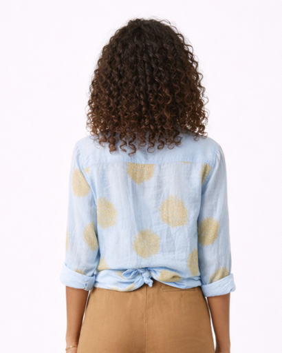 Chemise Femme Imprimé Floral Manches Longues