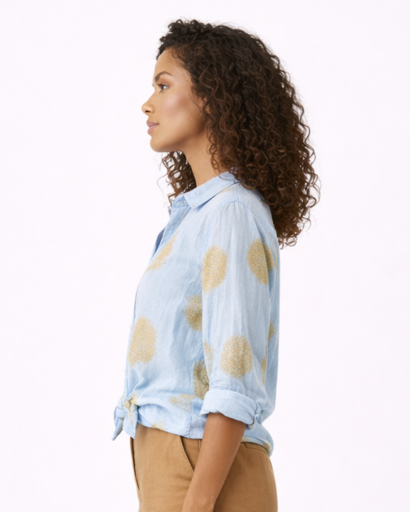 Chemise Femme Imprimé Floral Manches Longues