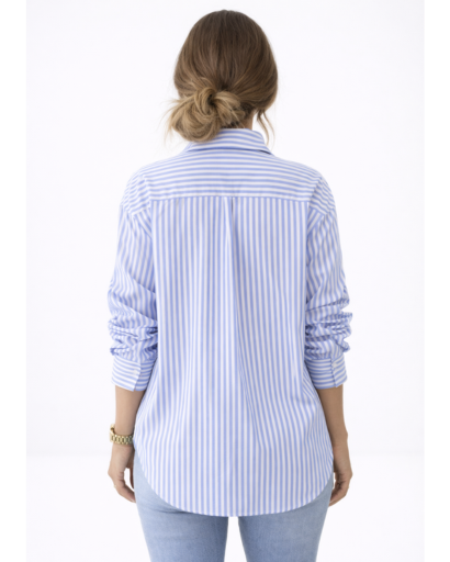 Chemise oversize à rayures femme