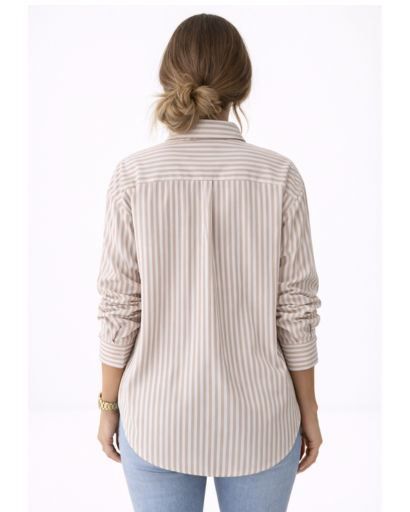 Chemise oversize à rayures femme