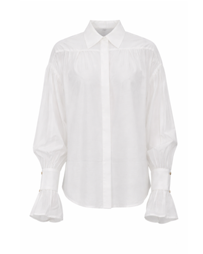 Chemise ample à manches bouffantes femme