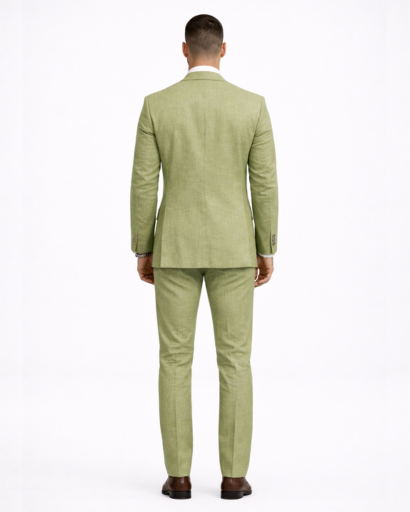 Costume homme 2 pièces – veste blazer à revers et pantalon coupe droite