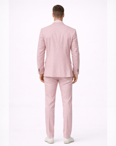 Costume homme 2 pièces – veste blazer à revers et pantalon coupe droite