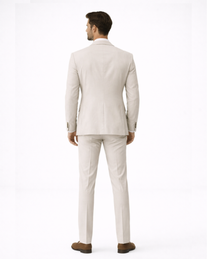 Costume homme 2 pièces – blazer à revers et pantalon droit
