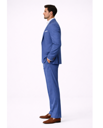 Costume homme 2 pièces – blazer à revers et pantalon droit