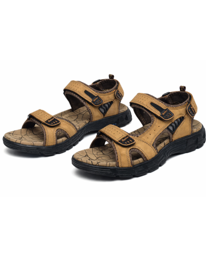 Sandales homme à brides ajustables et semelle épaisse