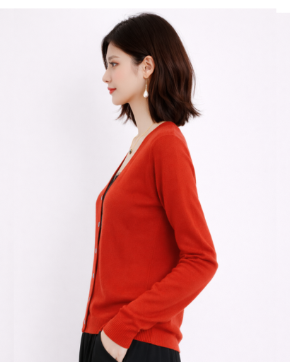 Cardigan femme cachemire col V, tailles disponibles du S au XXL