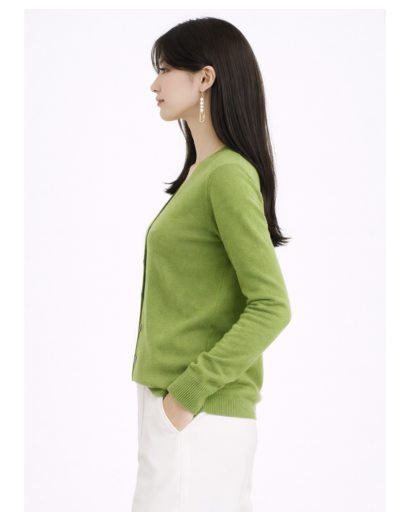 Les 9 coloris disponibles du cardigan femme en cachemire col V