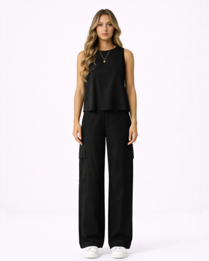 Ensemble Femme Débardeur et Pantalon Large