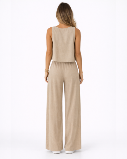 Ensemble Femme Débardeur et Pantalon Large